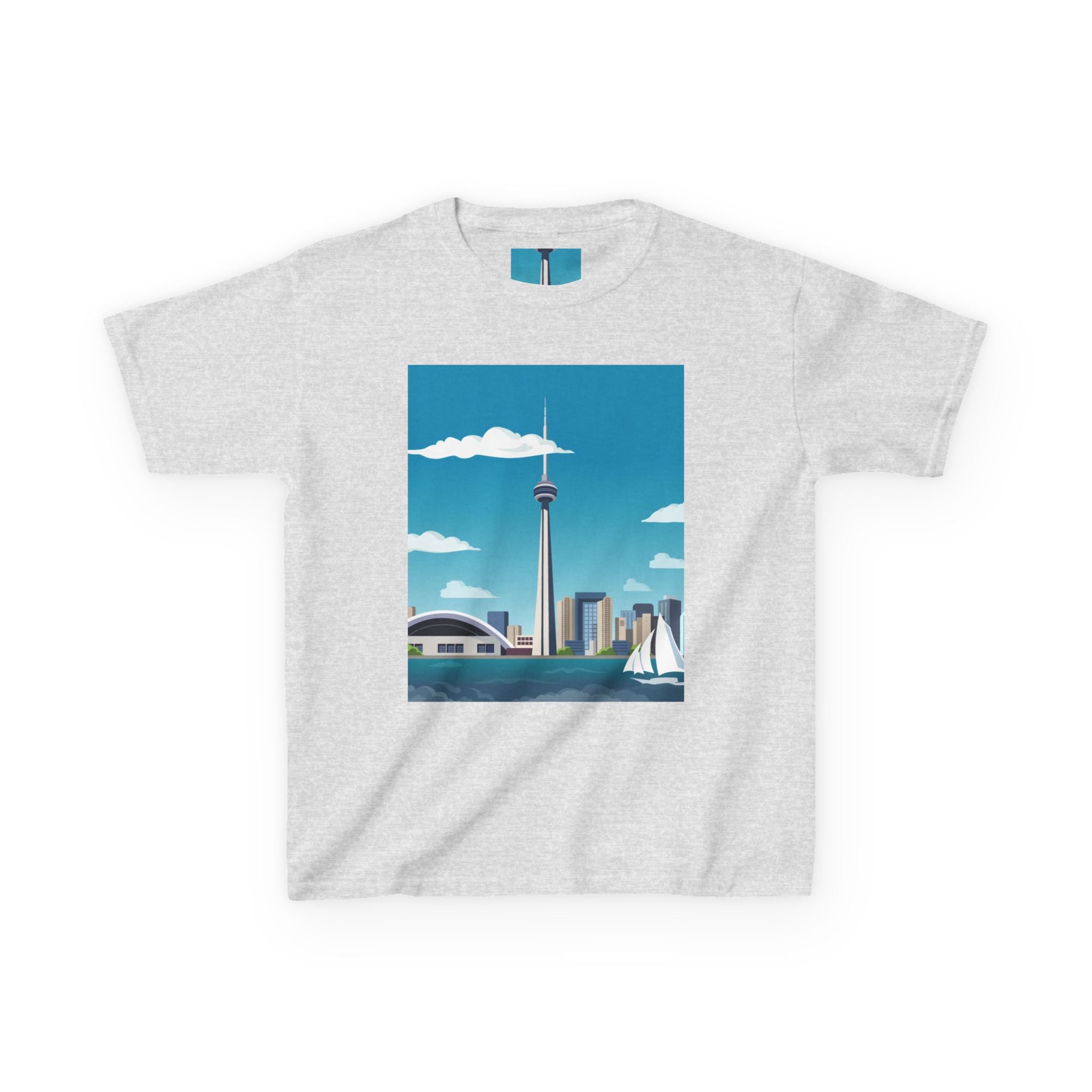 Toronto Skyline Kids Tee — CN Tower & Harbourfront Graphic Shirt