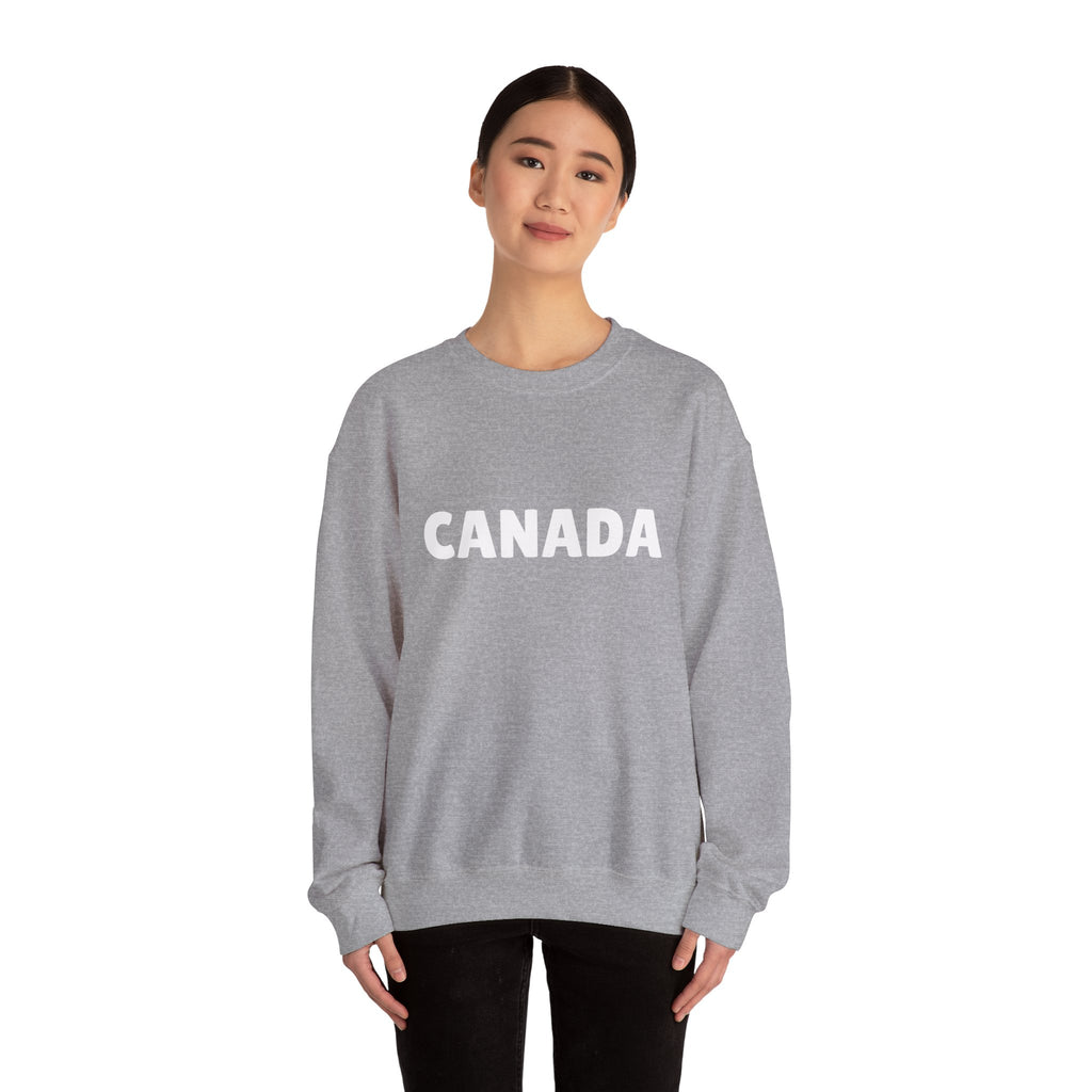 Canada Crewneck Sweatshirt — Bold Canada Text Pullover