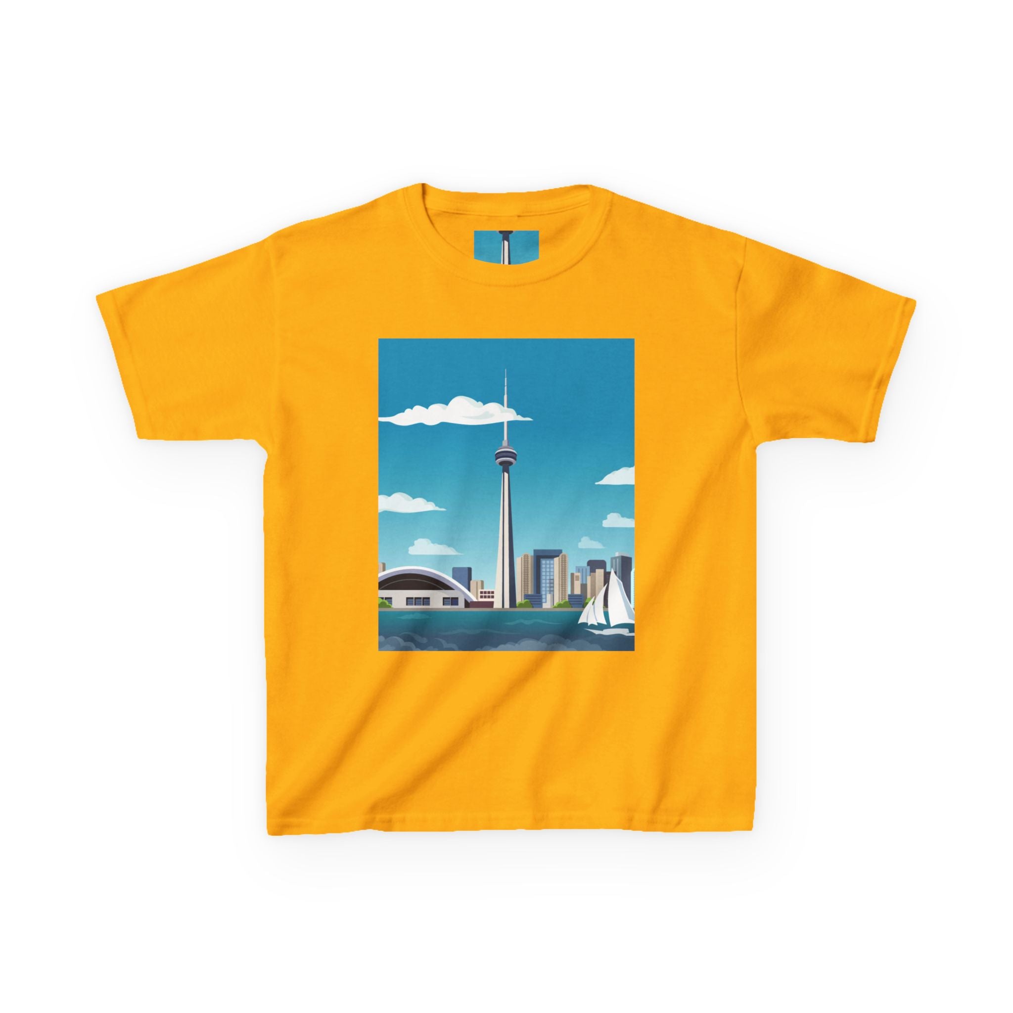 Toronto Skyline Kids Tee — CN Tower & Harbourfront Graphic Shirt