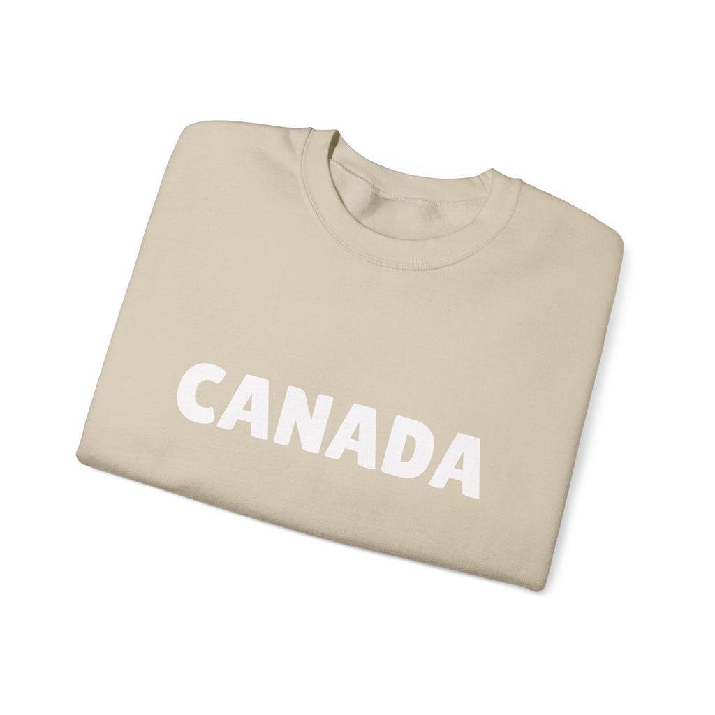 Canada Crewneck Sweatshirt — Bold Canada Text Pullover