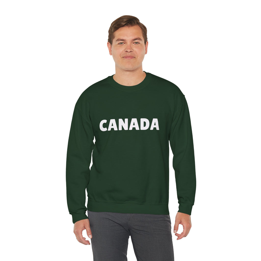 Canada Crewneck Sweatshirt — Bold Canada Text Pullover