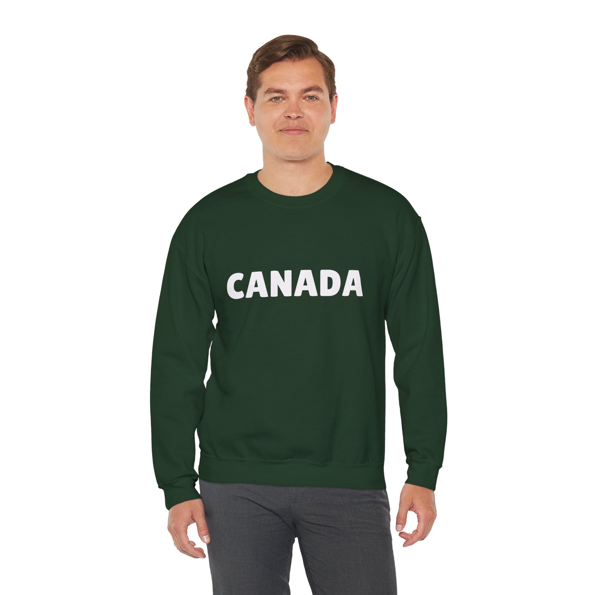 Canada Crewneck Sweatshirt — Bold Canada Text Pullover