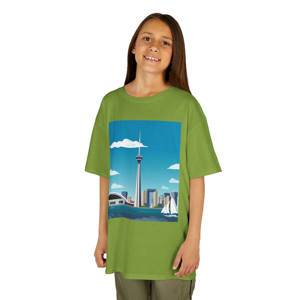 Toronto Skyline Kids Tee — CN Tower & Harbourfront Graphic Shirt