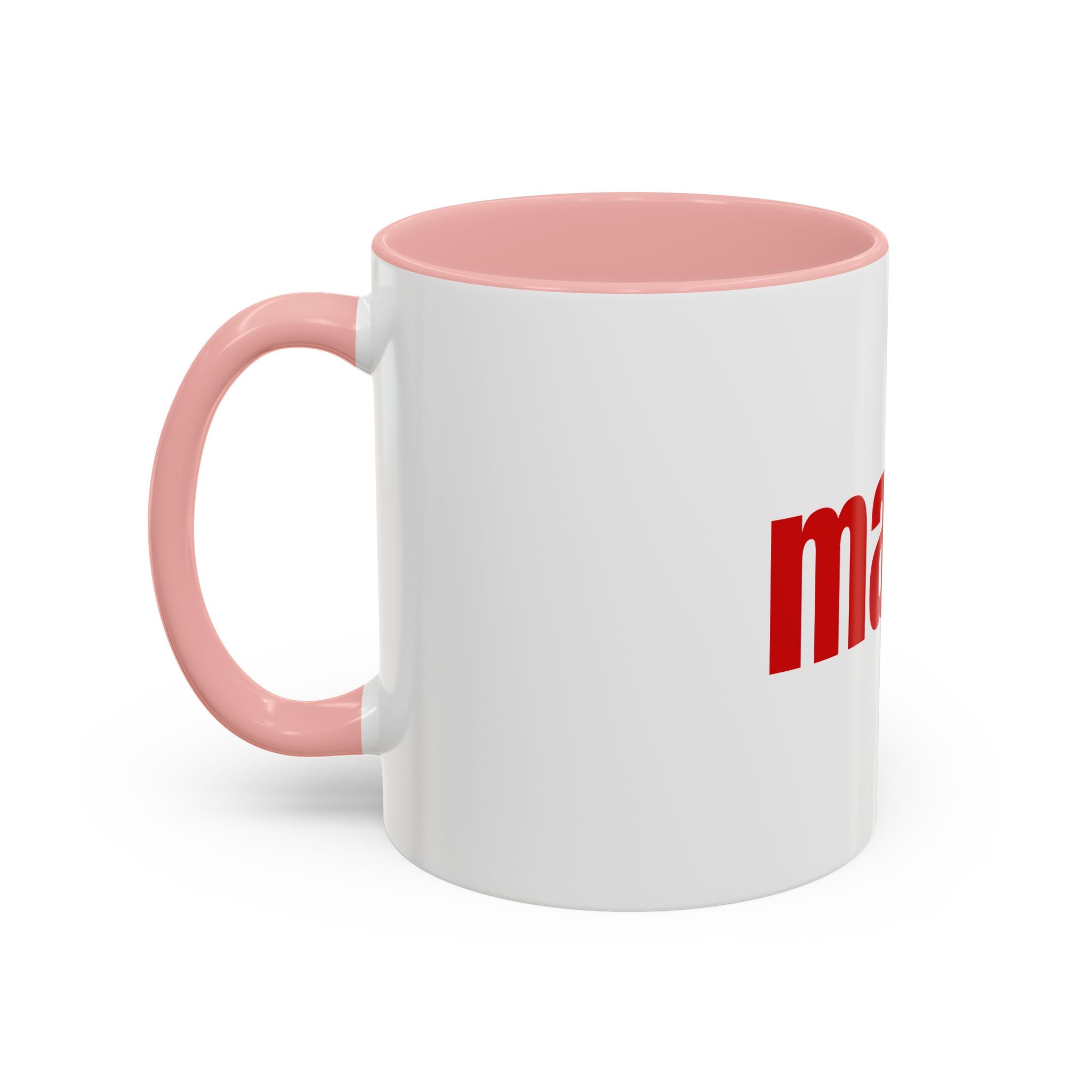 Mama Accent Coffee Mug — Red Retro Typography Mother's Day Gift