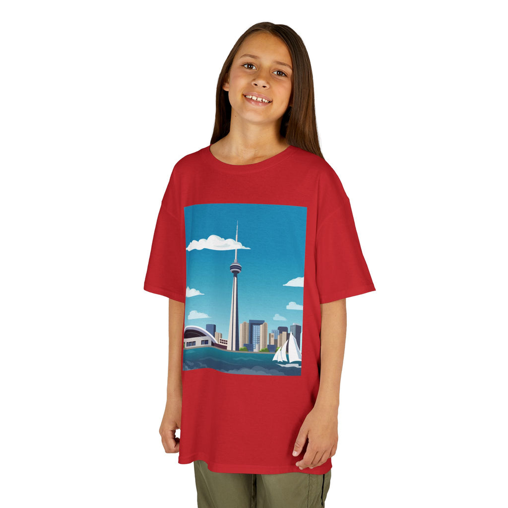 Toronto Skyline Kids Tee — CN Tower & Harbourfront Graphic Shirt