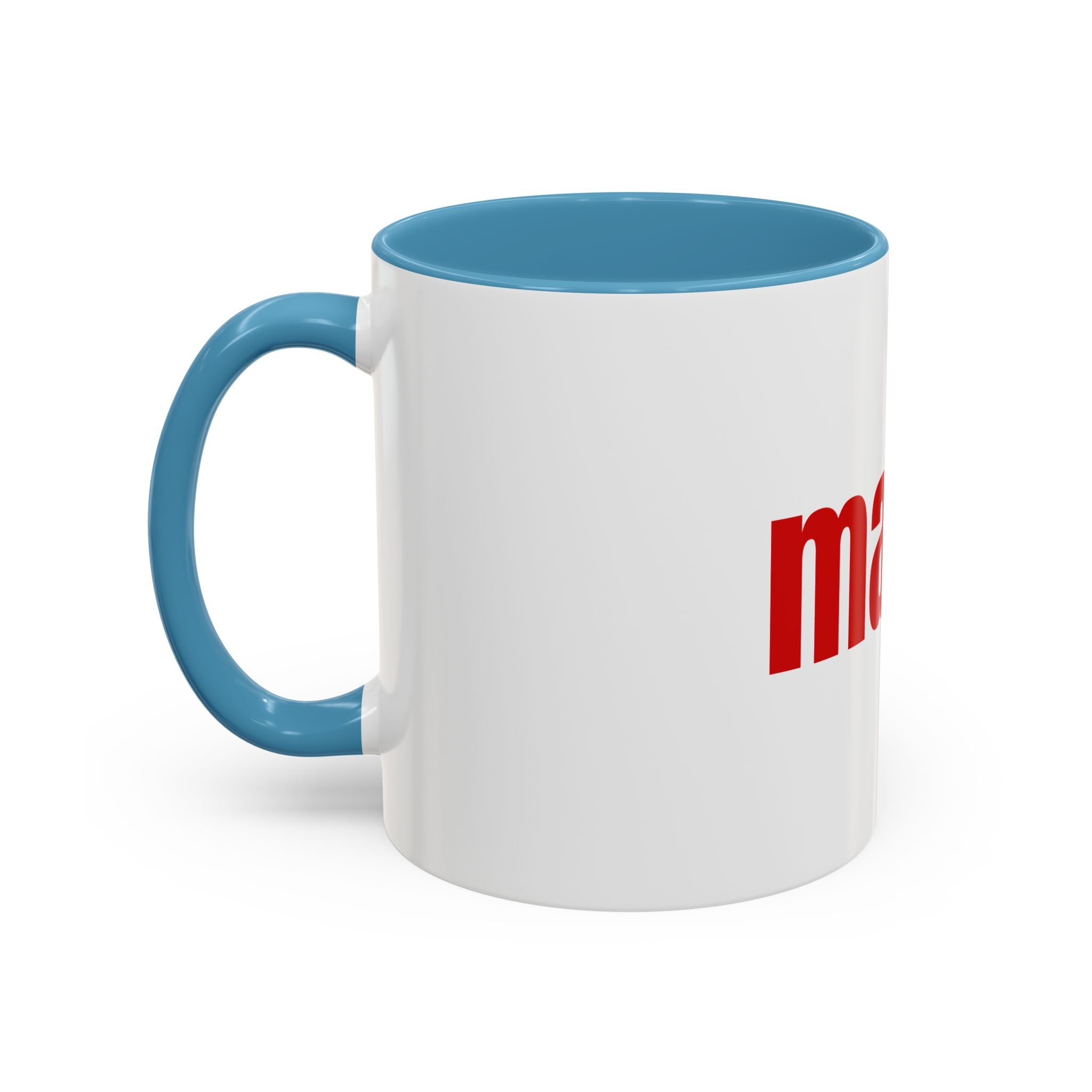 Mama Accent Coffee Mug — Red Retro Typography Mother's Day Gift