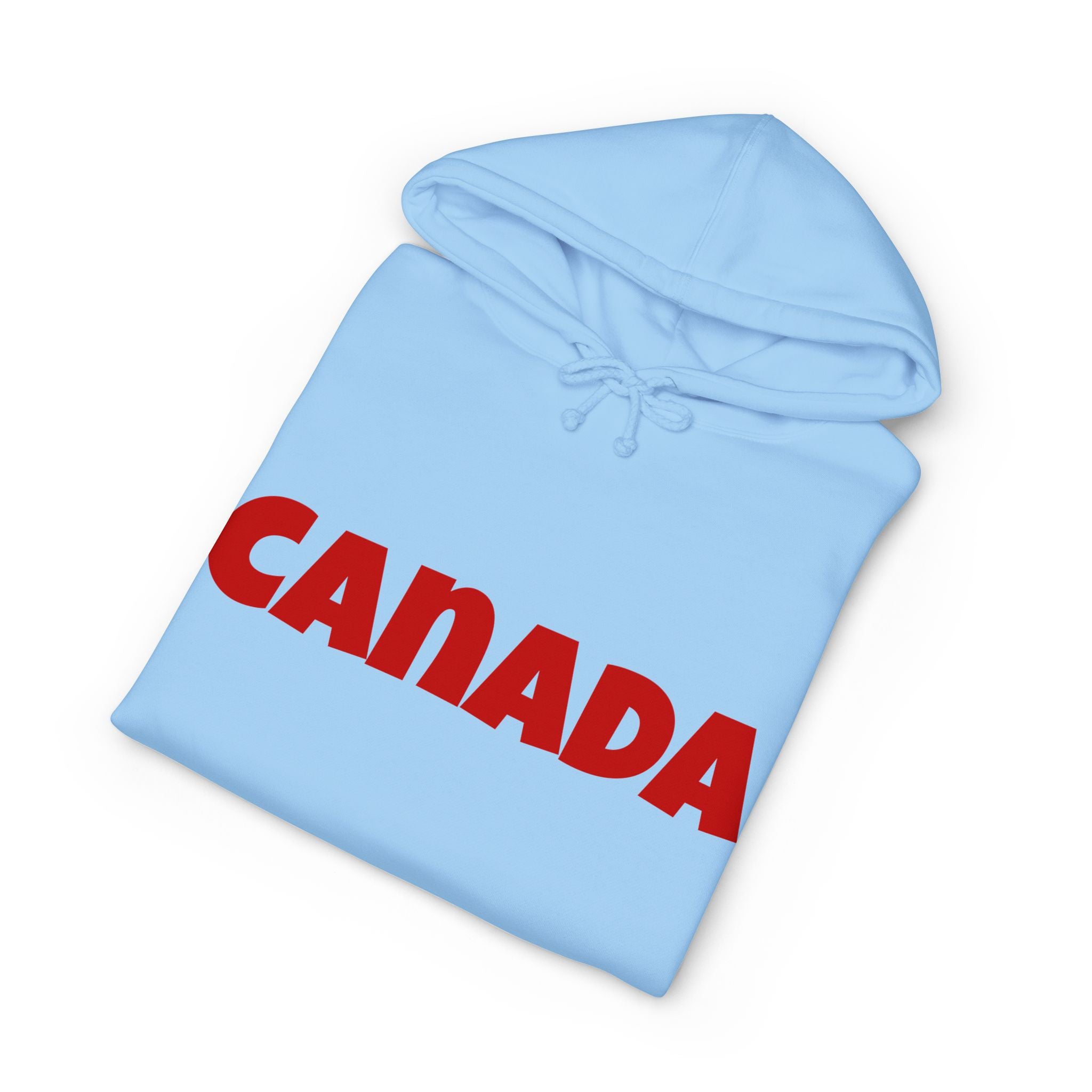 Canada Hoodie – Bold Red Canada Text Pullover