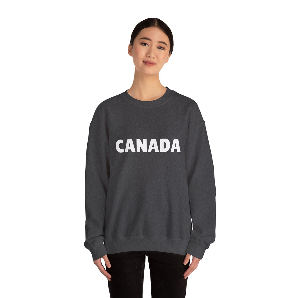 Canada Crewneck Sweatshirt — Bold Canada Text Pullover