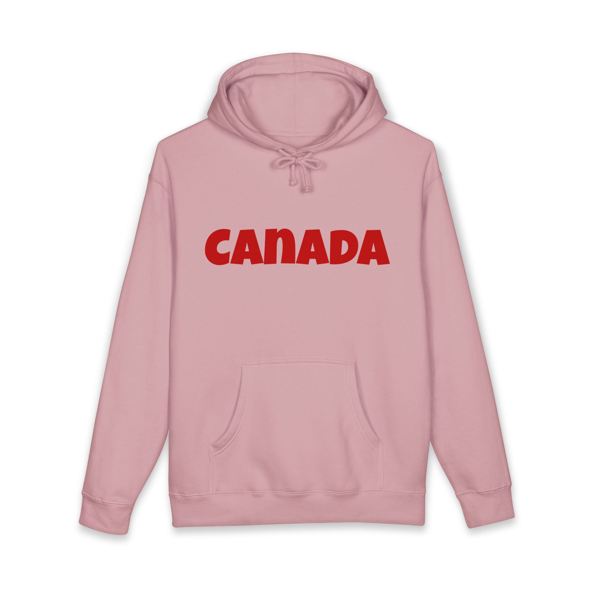 Canada Hoodie – Bold Red Canada Text Pullover