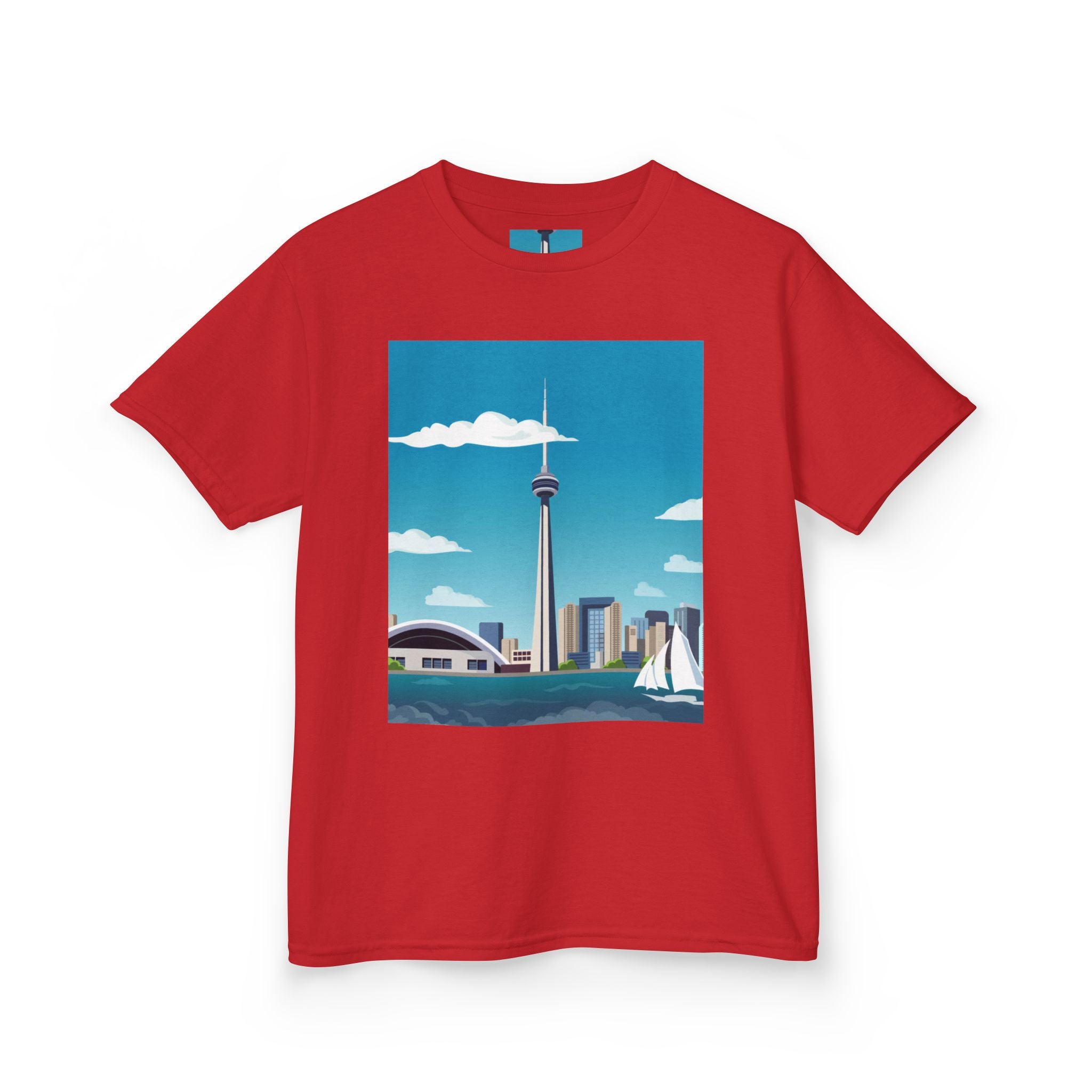 Toronto Skyline Kids Tee — CN Tower & Harbourfront Graphic Shirt