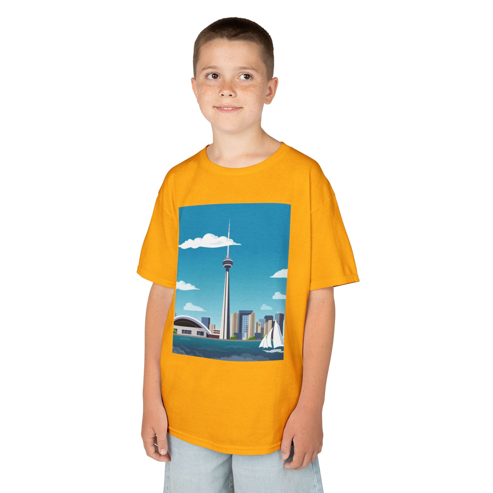 Toronto Skyline Kids Tee — CN Tower & Harbourfront Graphic Shirt