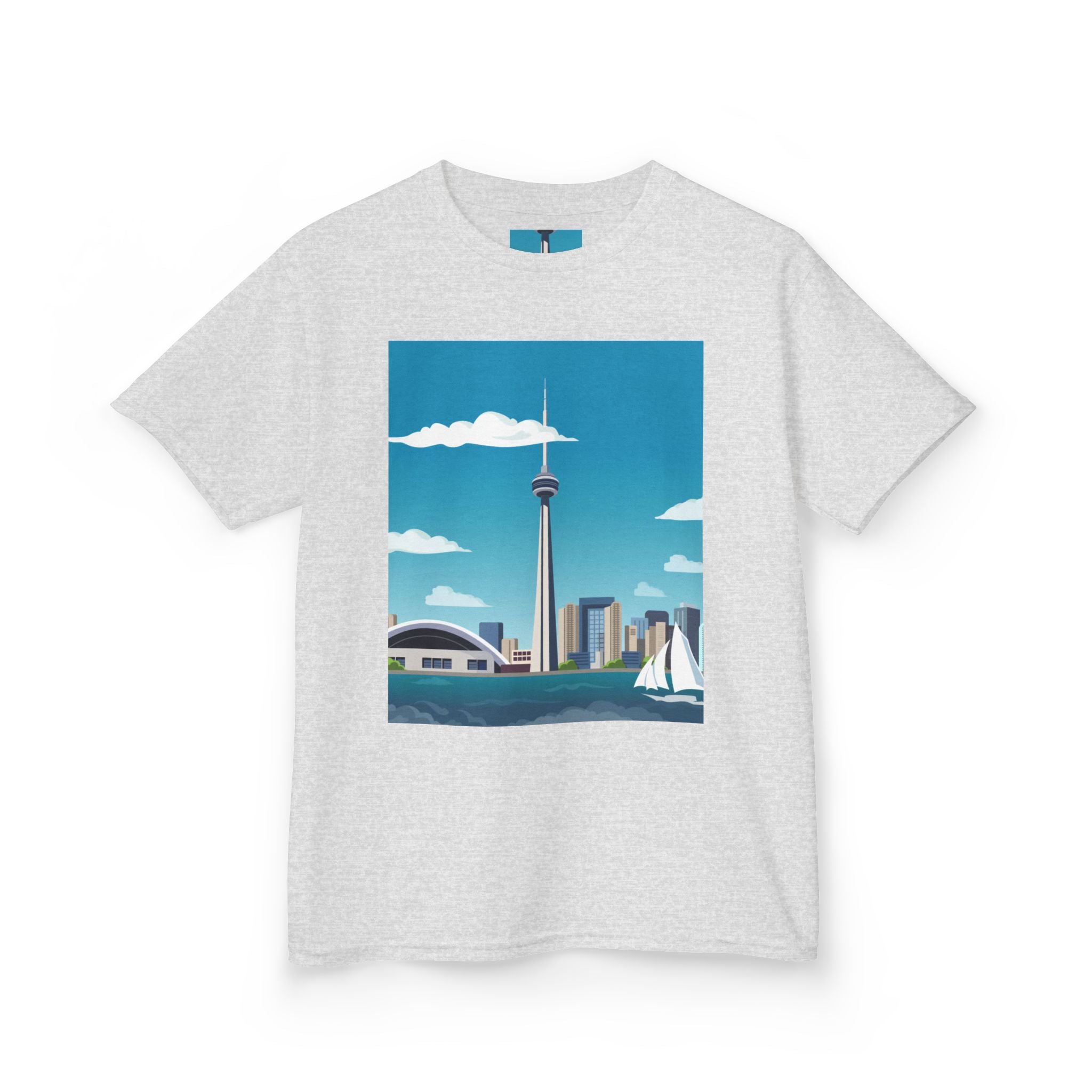 Toronto Skyline Kids Tee — CN Tower & Harbourfront Graphic Shirt