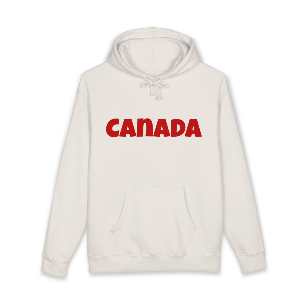 Canada Hoodie – Bold Red Canada Text Pullover