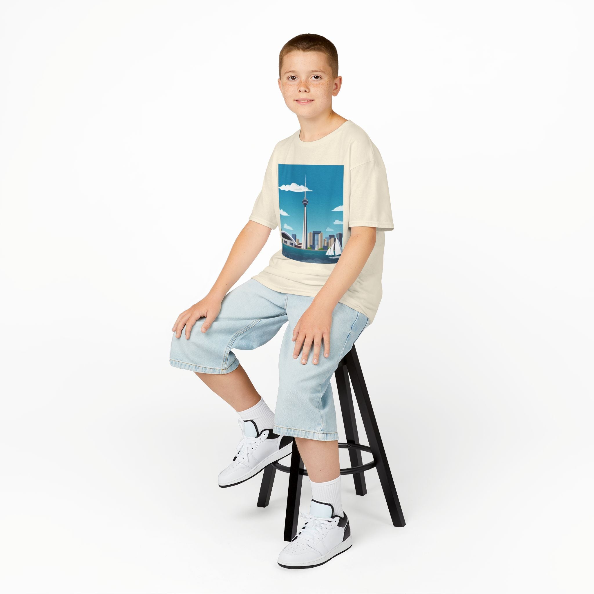 Toronto Skyline Kids Tee — CN Tower & Harbourfront Graphic Shirt