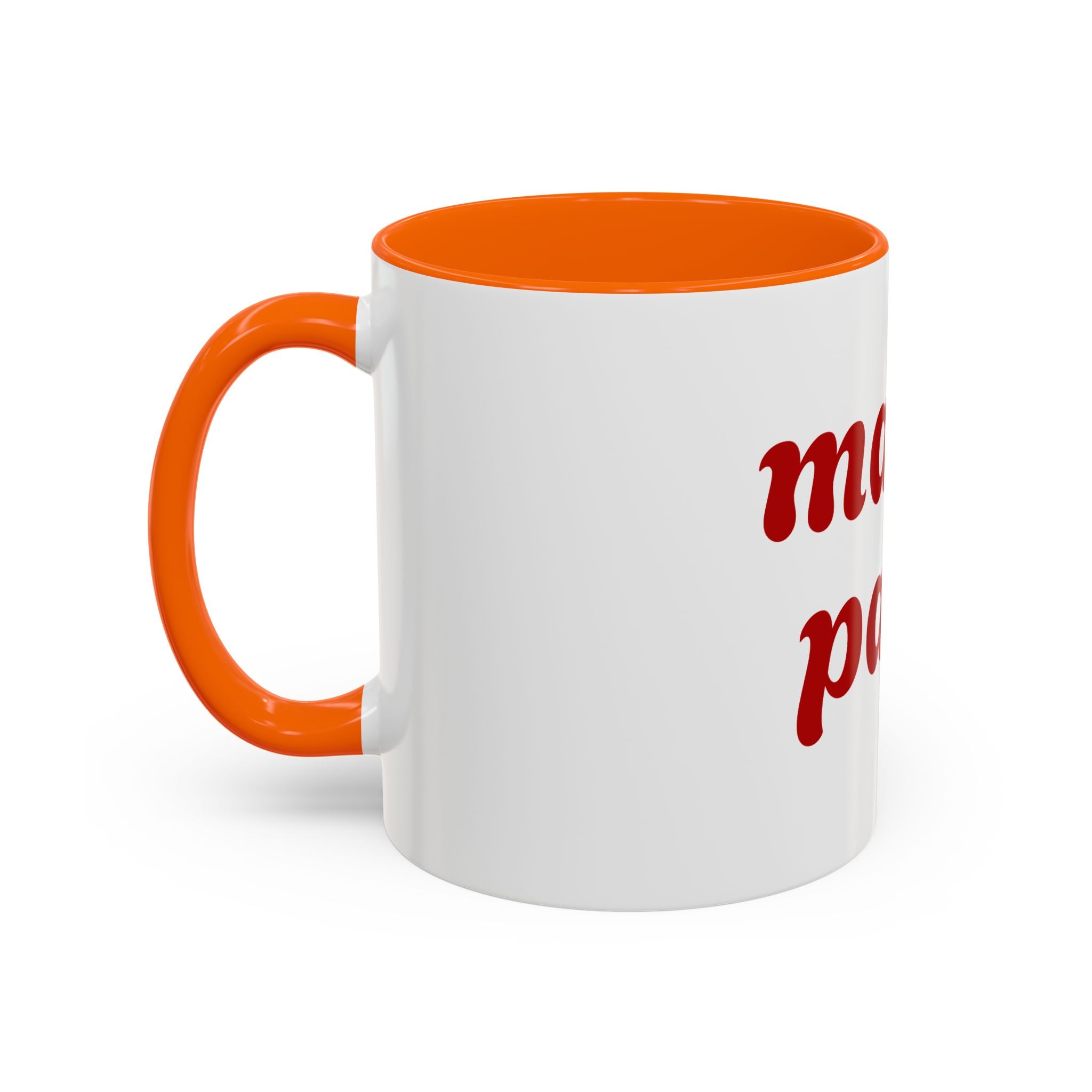 Custom Mama Papa Accent Coffee Mug - Perfect Gift for Parents