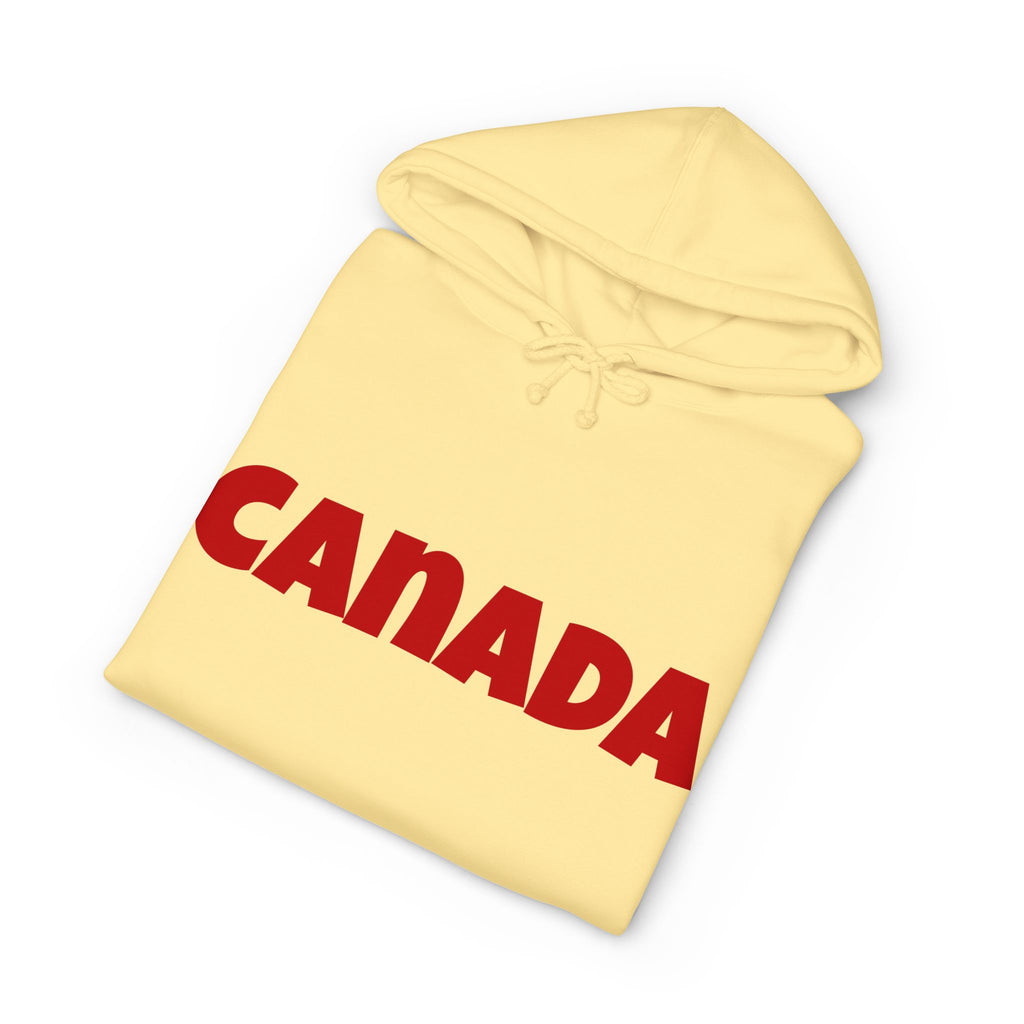 Canada Hoodie – Bold Red Canada Text Pullover