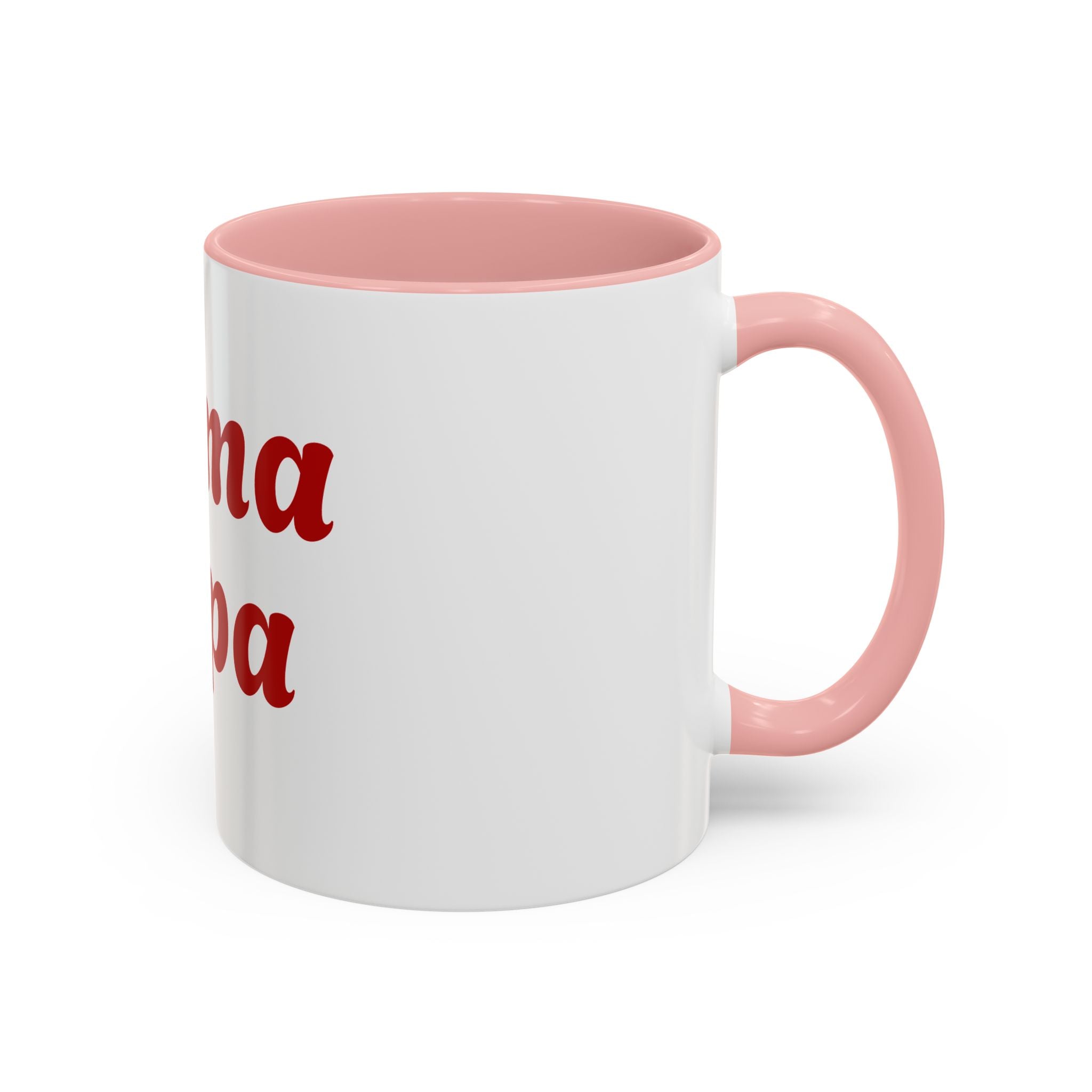 Custom Mama Papa Accent Coffee Mug - Perfect Gift for Parents