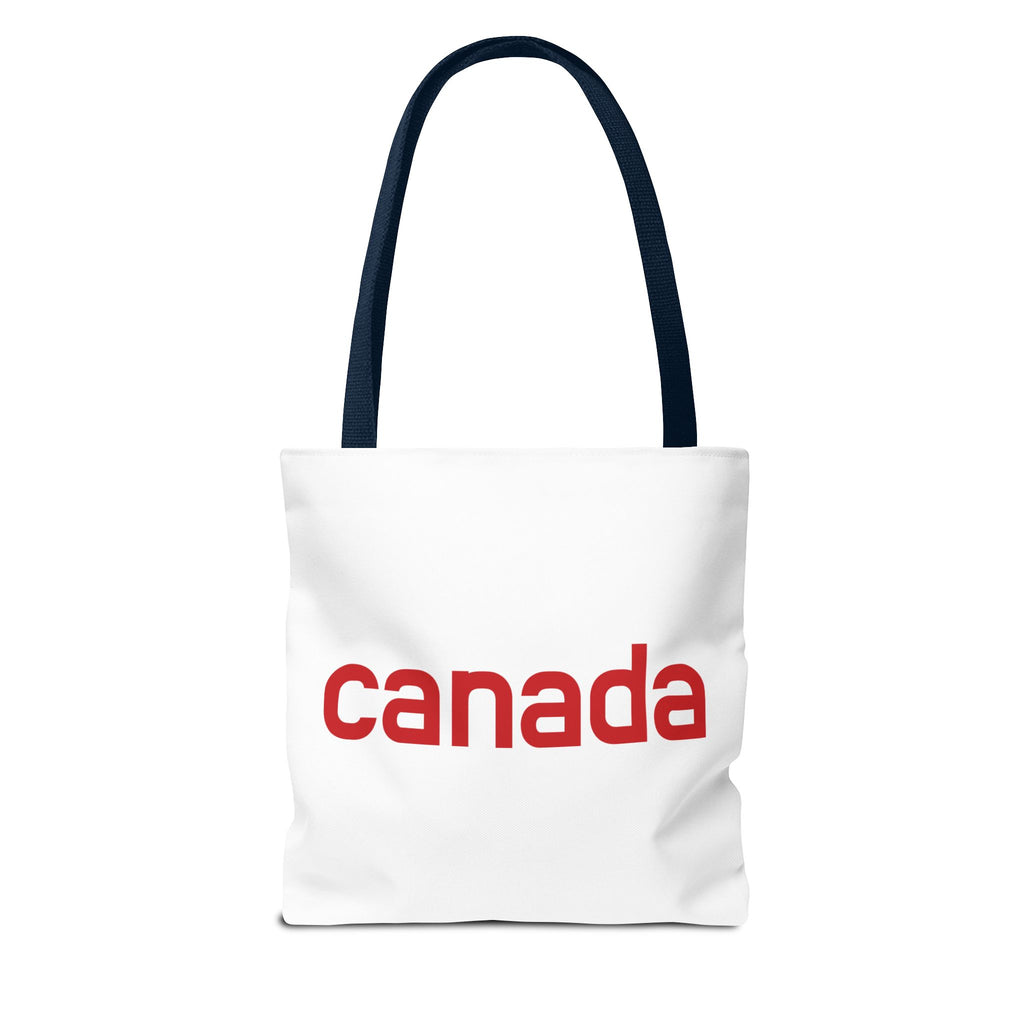Canada Tote Bag – Minimal Red 'canada' Travel & Everyday Carryall