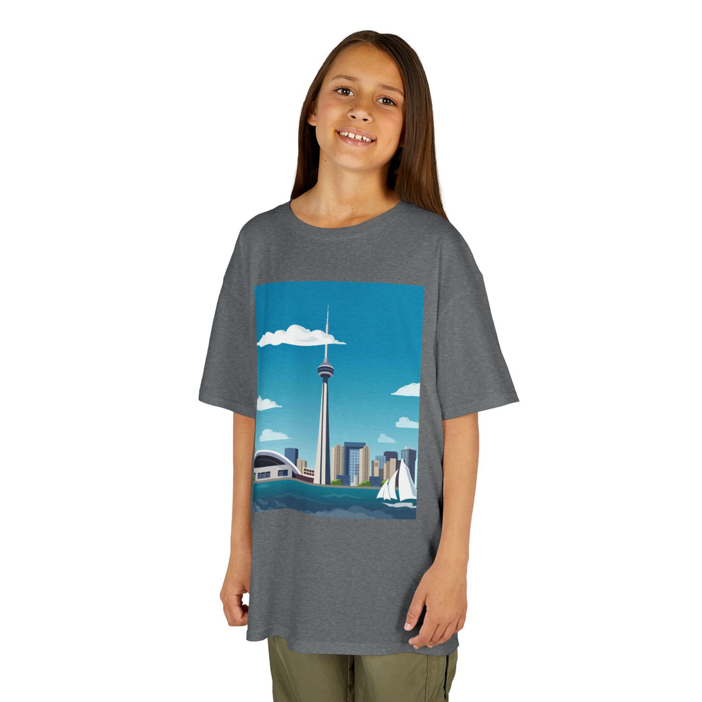 Toronto Skyline Kids Tee — CN Tower & Harbourfront Graphic Shirt