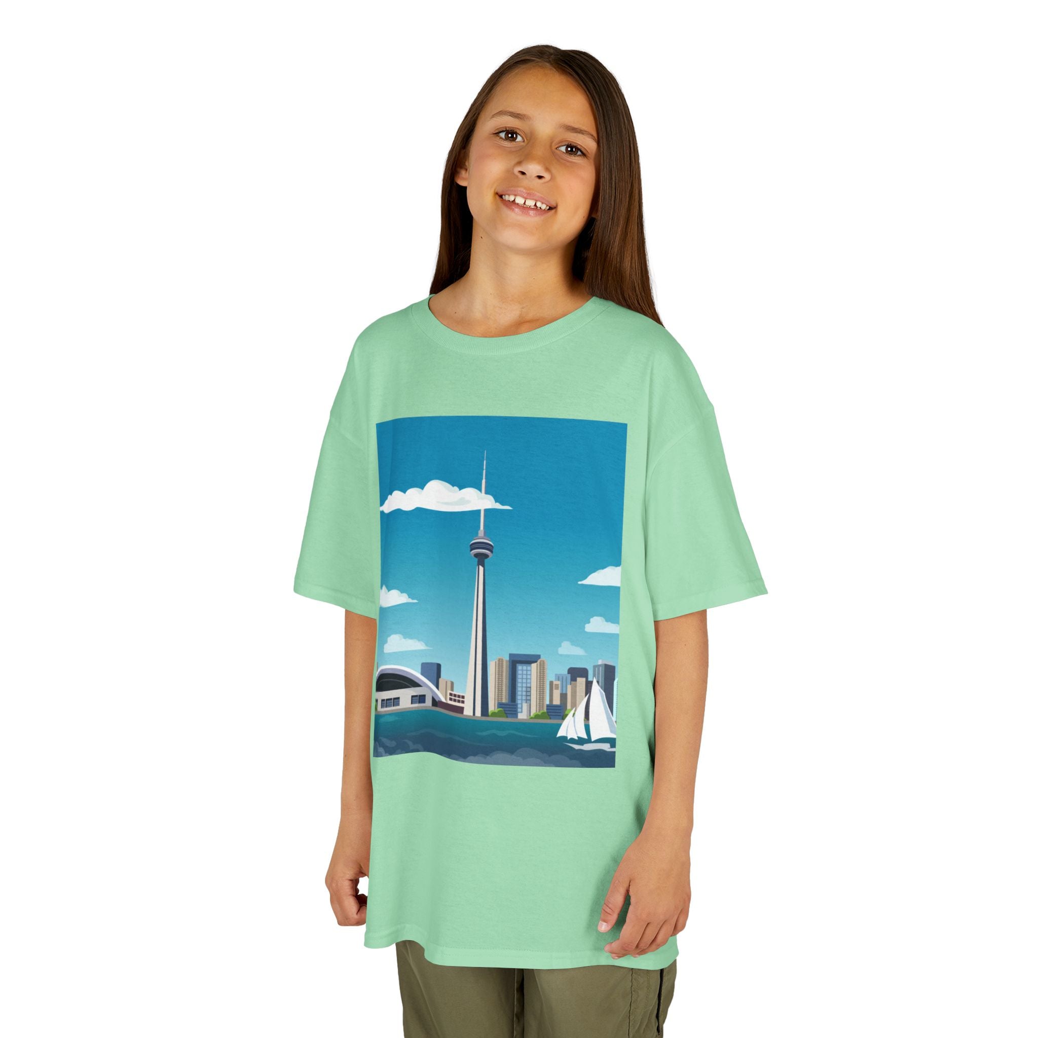 Toronto Skyline Kids Tee — CN Tower & Harbourfront Graphic Shirt