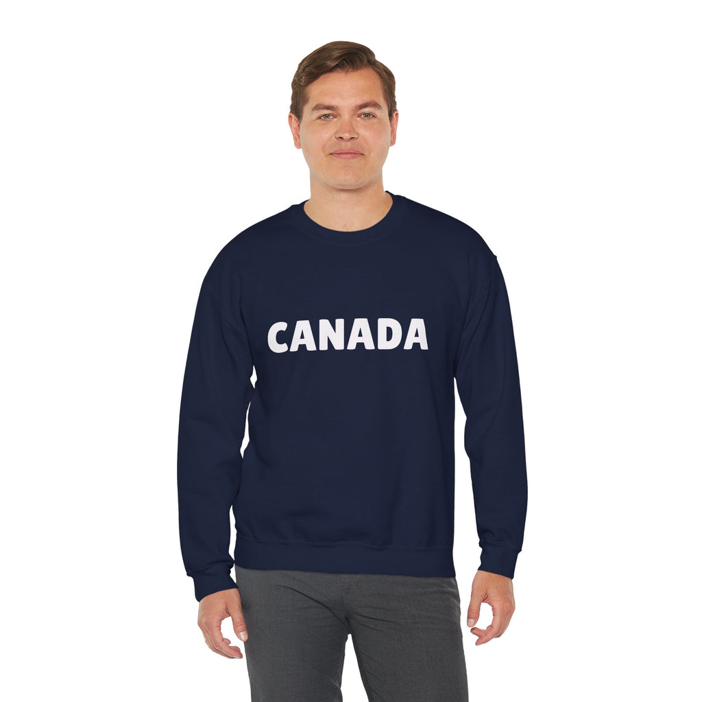 Canada Crewneck Sweatshirt — Bold Canada Text Pullover