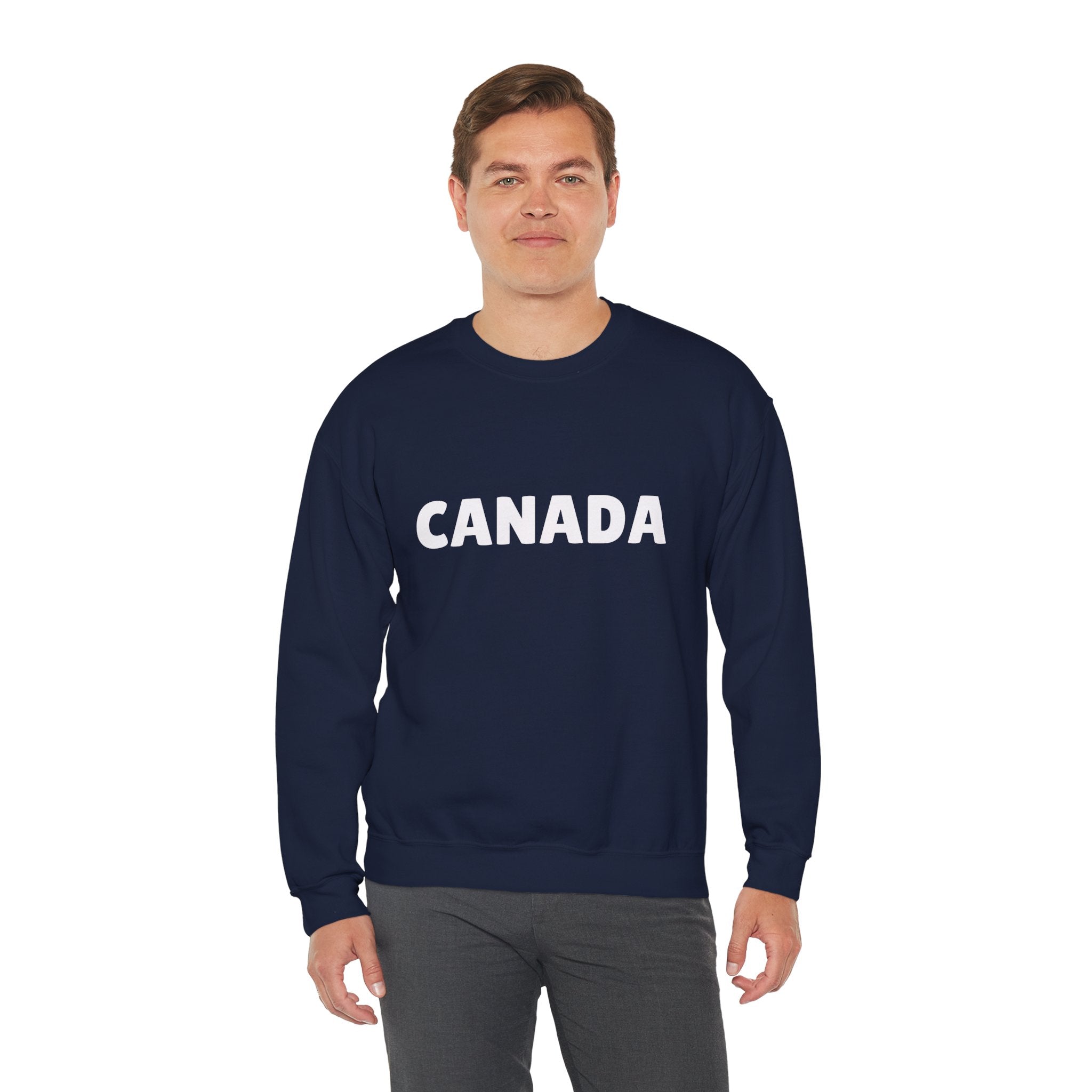 Canada Crewneck Sweatshirt — Bold Canada Text Pullover
