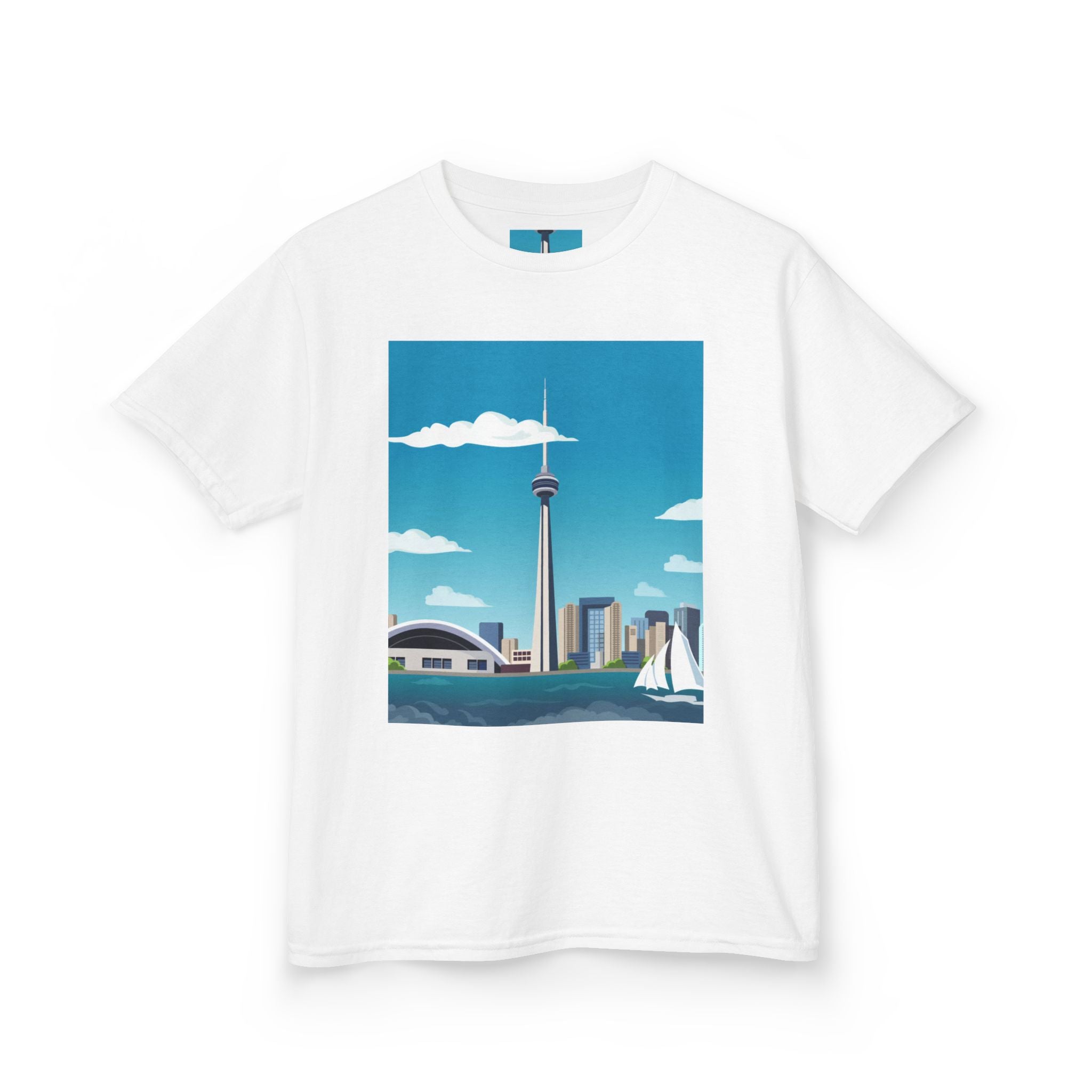 Toronto Skyline Kids Tee — CN Tower & Harbourfront Graphic Shirt