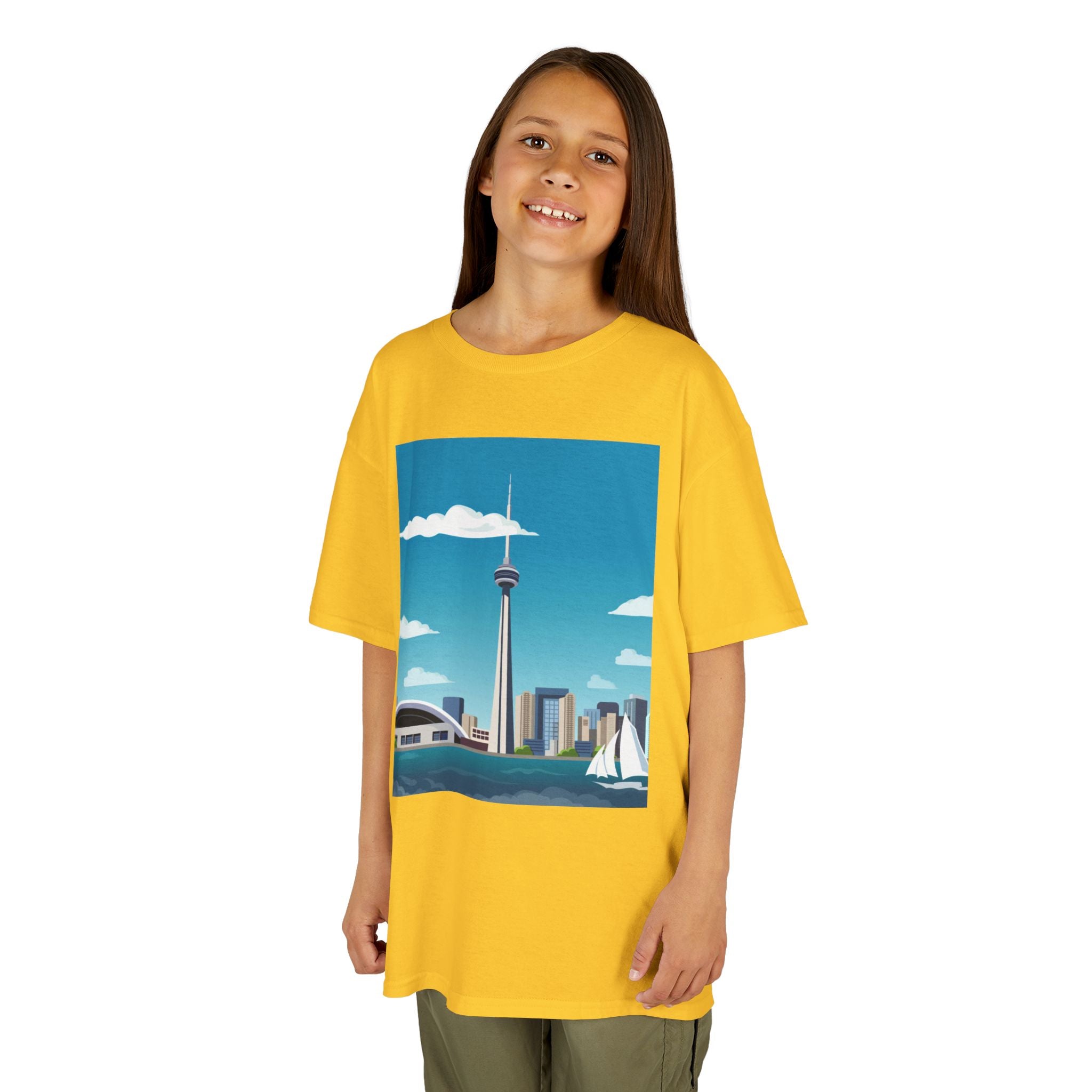 Toronto Skyline Kids Tee — CN Tower & Harbourfront Graphic Shirt
