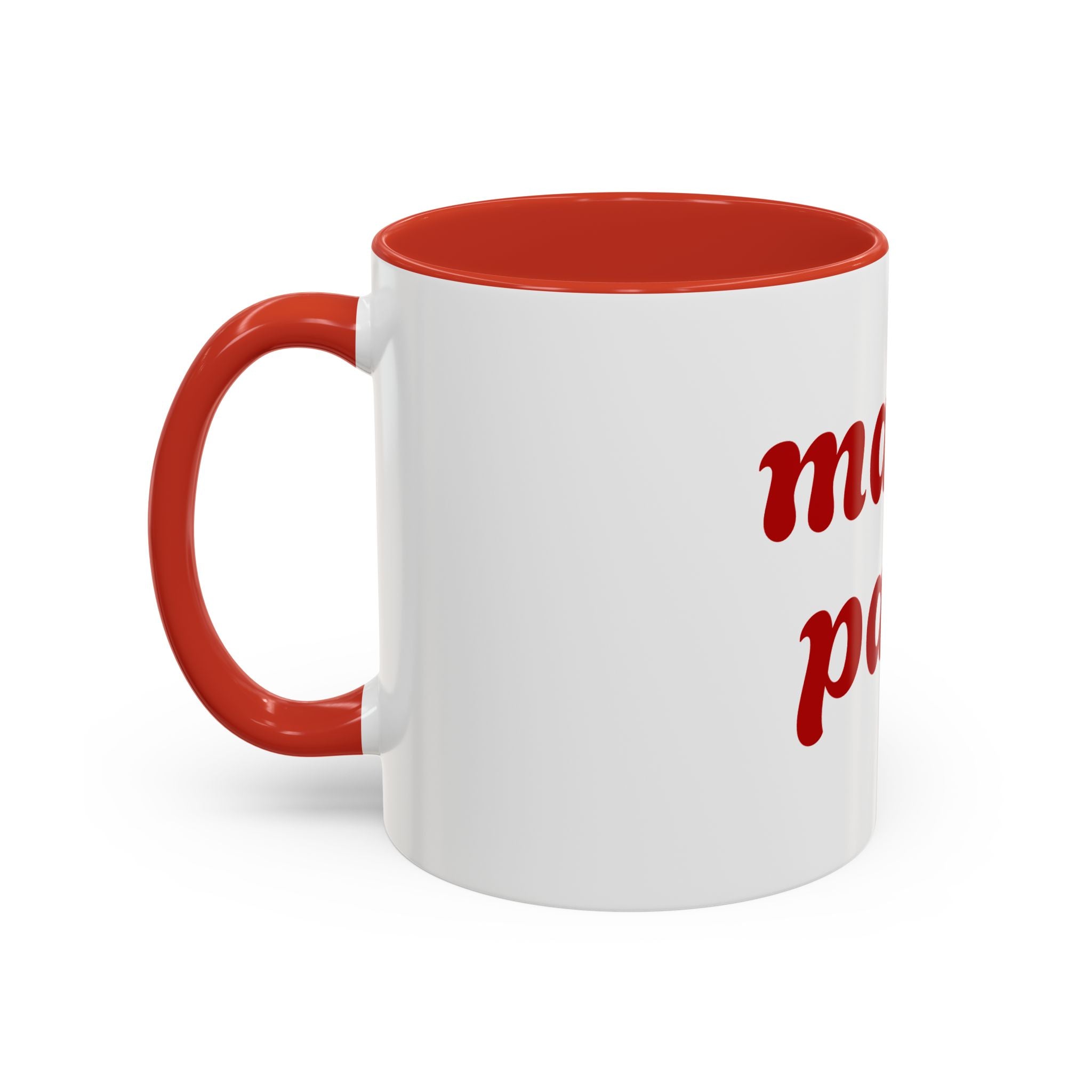 Custom Mama Papa Accent Coffee Mug - Perfect Gift for Parents