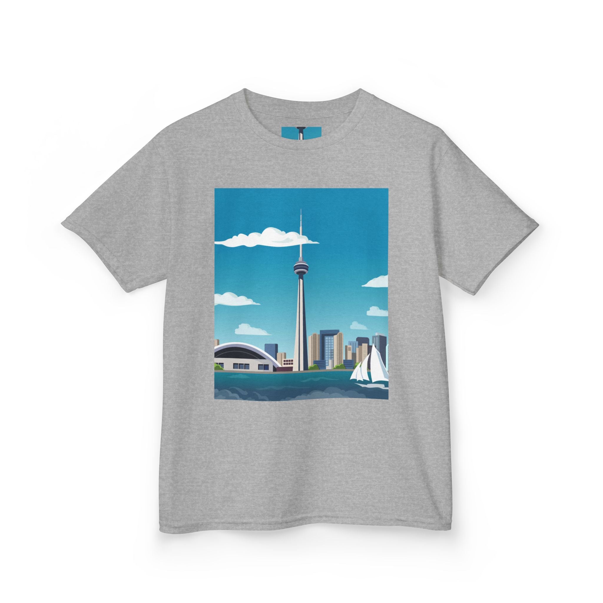 Toronto Skyline Kids Tee — CN Tower & Harbourfront Graphic Shirt