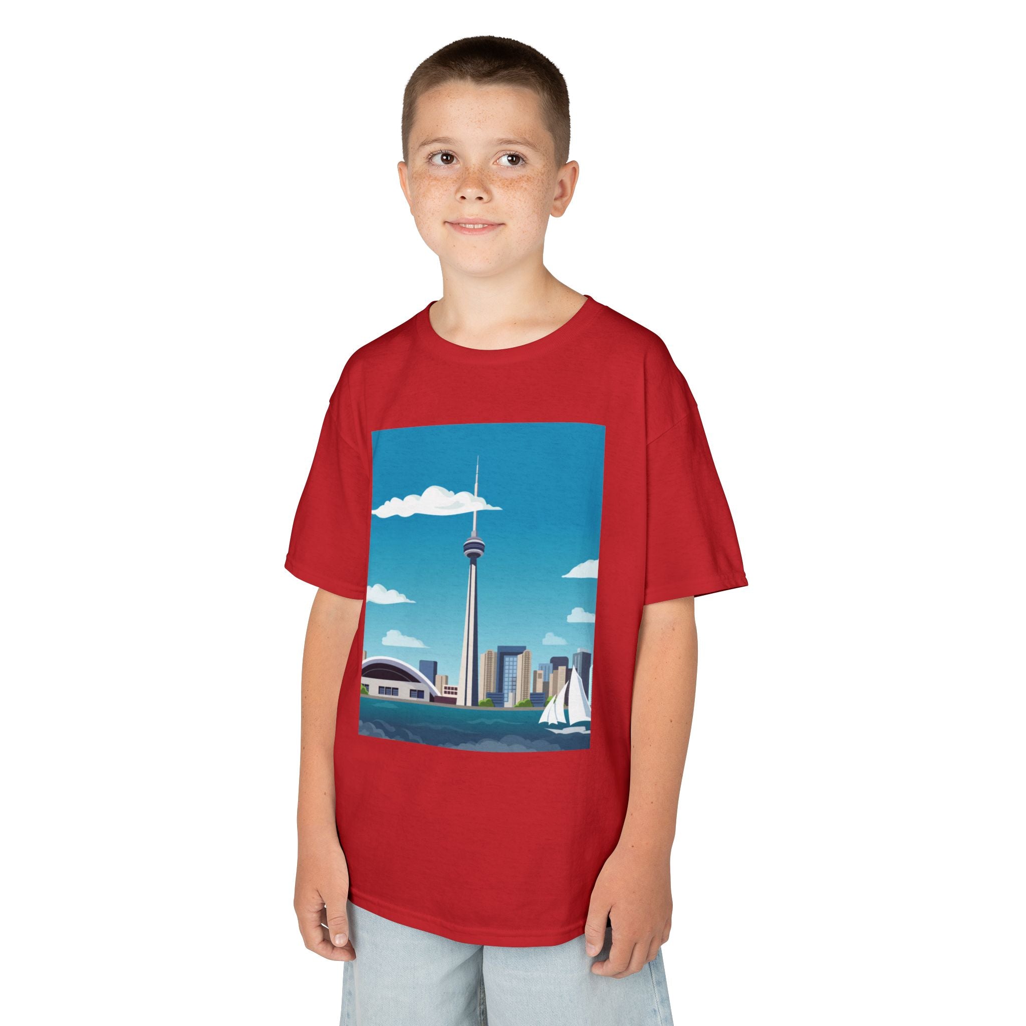 Toronto Skyline Kids Tee — CN Tower & Harbourfront Graphic Shirt