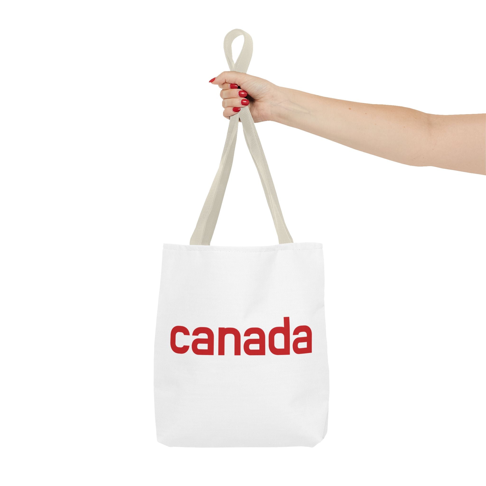 Canada Tote Bag – Minimal Red 'canada' Travel & Everyday Carryall