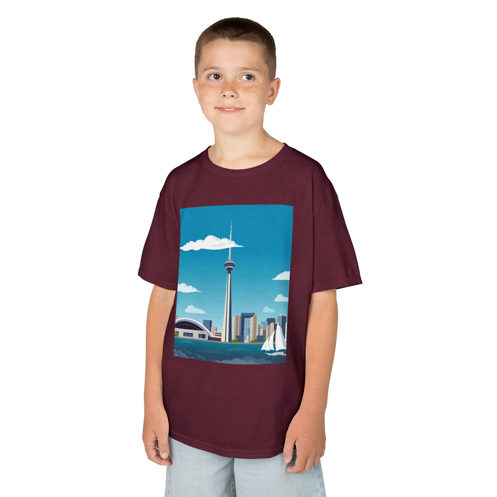 Toronto Skyline Kids Tee — CN Tower & Harbourfront Graphic Shirt