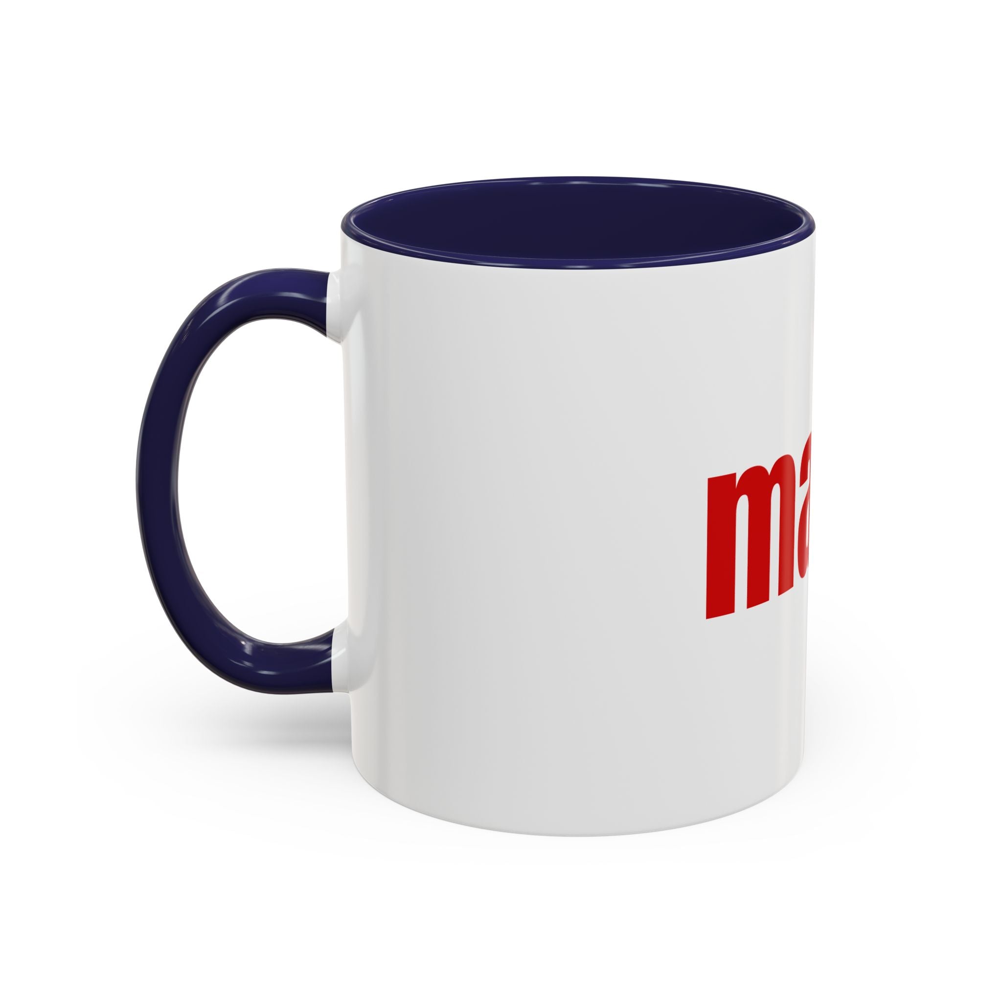 Mama Accent Coffee Mug — Red Retro Typography Mother's Day Gift