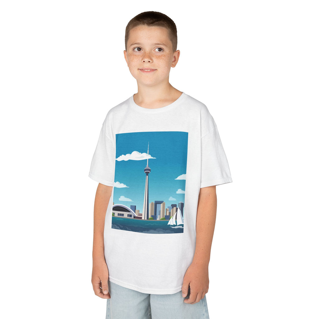 Toronto Skyline Kids Tee — CN Tower & Harbourfront Graphic Shirt