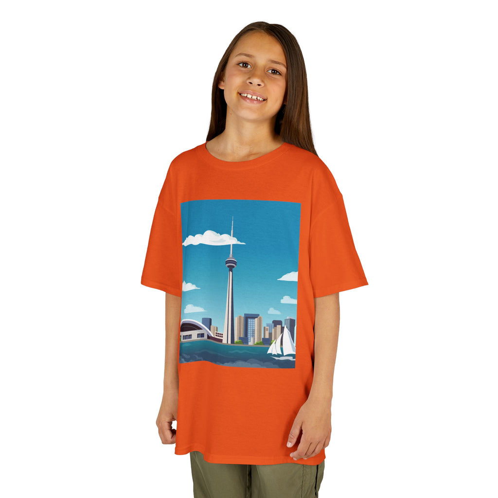 Toronto Skyline Kids Tee — CN Tower & Harbourfront Graphic Shirt