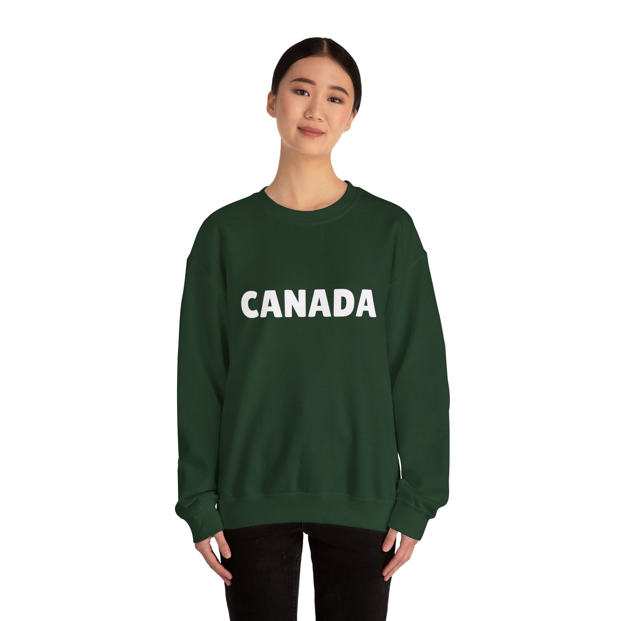 Canada Crewneck Sweatshirt — Bold Canada Text Pullover