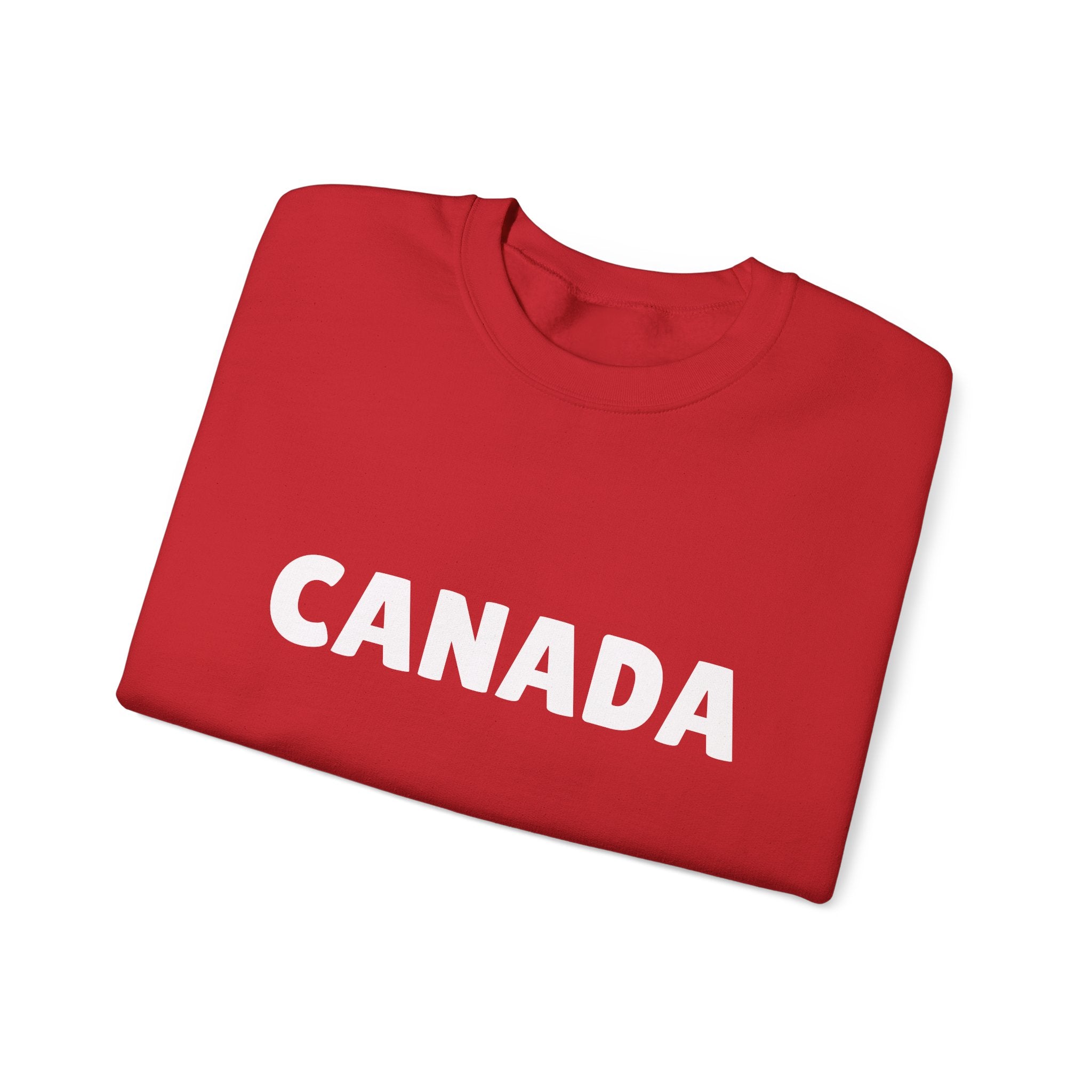 Canada Crewneck Sweatshirt — Bold Canada Text Pullover
